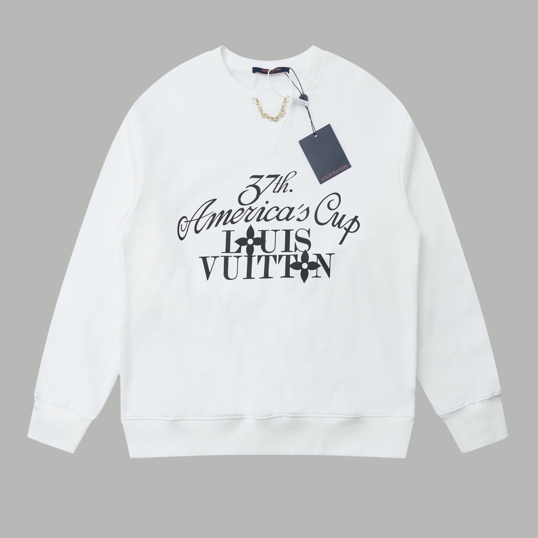 【LOUIS VUITTON  公式旗艦店】ルイヴィトン 丸首の衛衣 スウェット ご好評に付き再入荷 240811