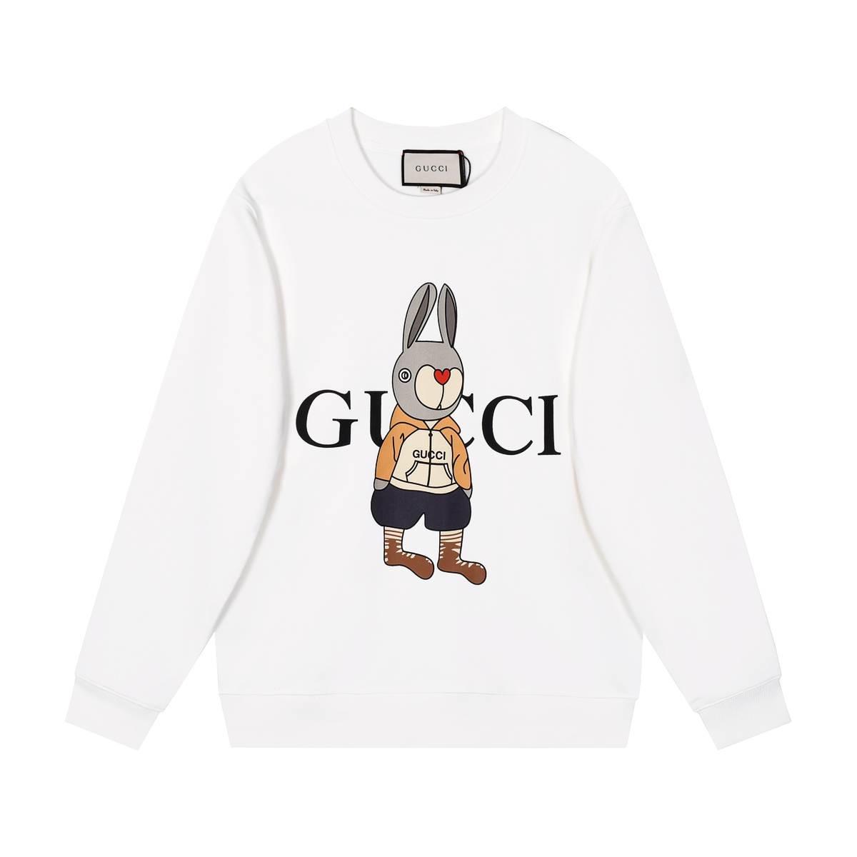 【GUCCI  公式旗艦店】グッチ 丸首の衛衣 スウェットご好評に付き再入荷 240902