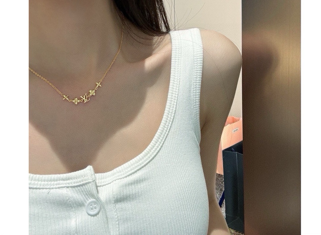 【LOUIS VUITTON】ネックレス、新しいネックレス万能シンプルファッションオーナメント241015