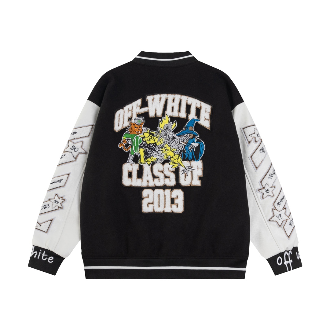 【OFF-WHITE  公式旗艦店】オフホワイト  野球着  ジャケット着ご好評に付き再入荷！241023