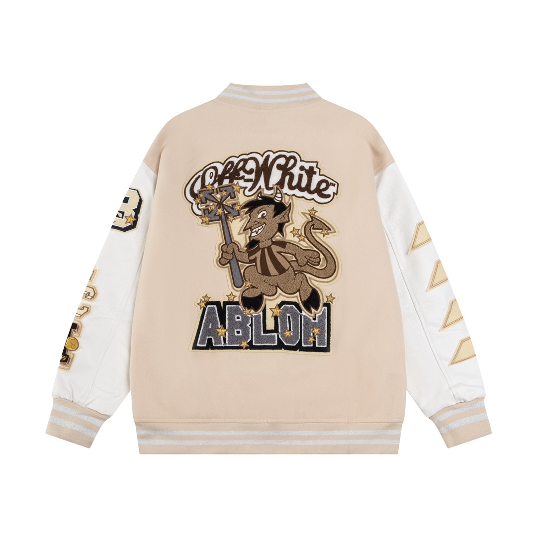 【OFF-WHITE  公式旗艦店】オフホワイト  野球着  ジャケット着ご好評に付き再入荷！241023