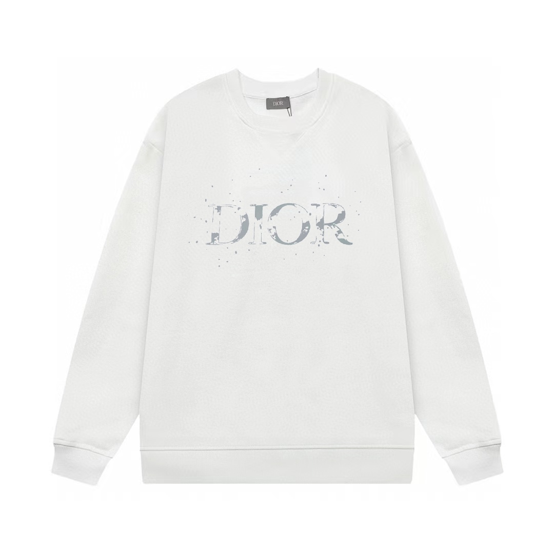 【DIOR 公式旗艦店】ディオール  丸首の衛衣 スウェットご好評に付き再入荷 241025