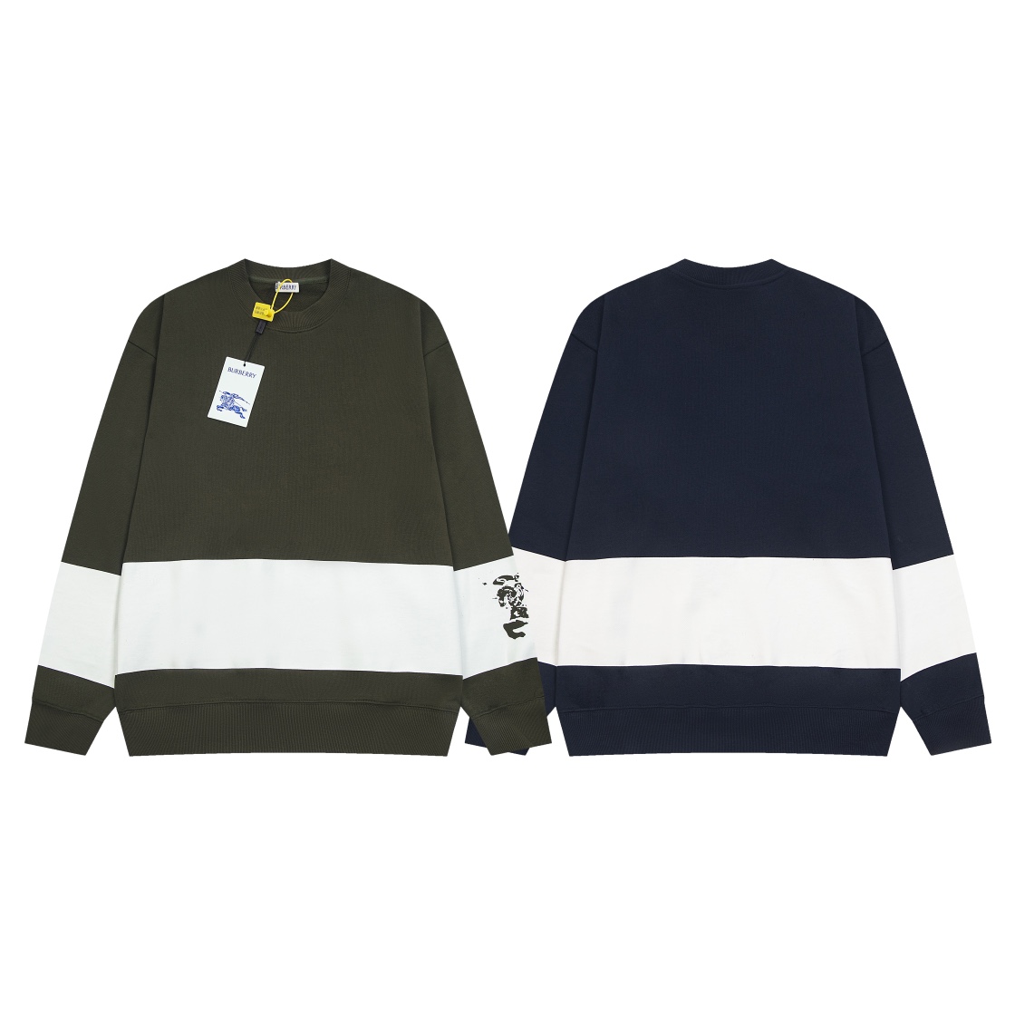 【BURBERRY   公式旗艦店】バーバリー   丸首の衛衣 スウェットご好評に付き再入荷 241025