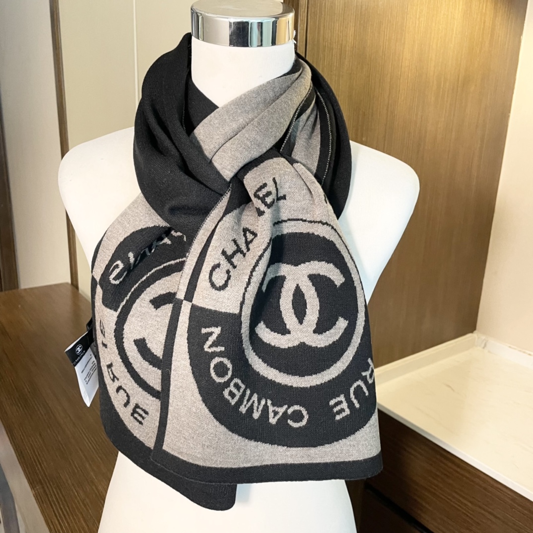 【CHANEL  シャネル 】スカーフ32*200CM 241107