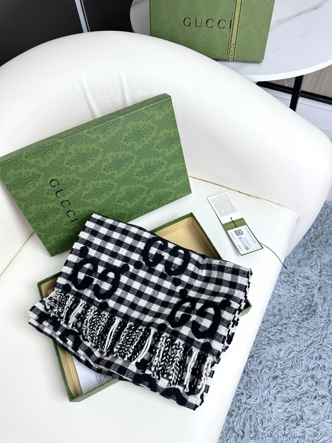 【GUCCI グッチ】スカーフ35*220CM  241108