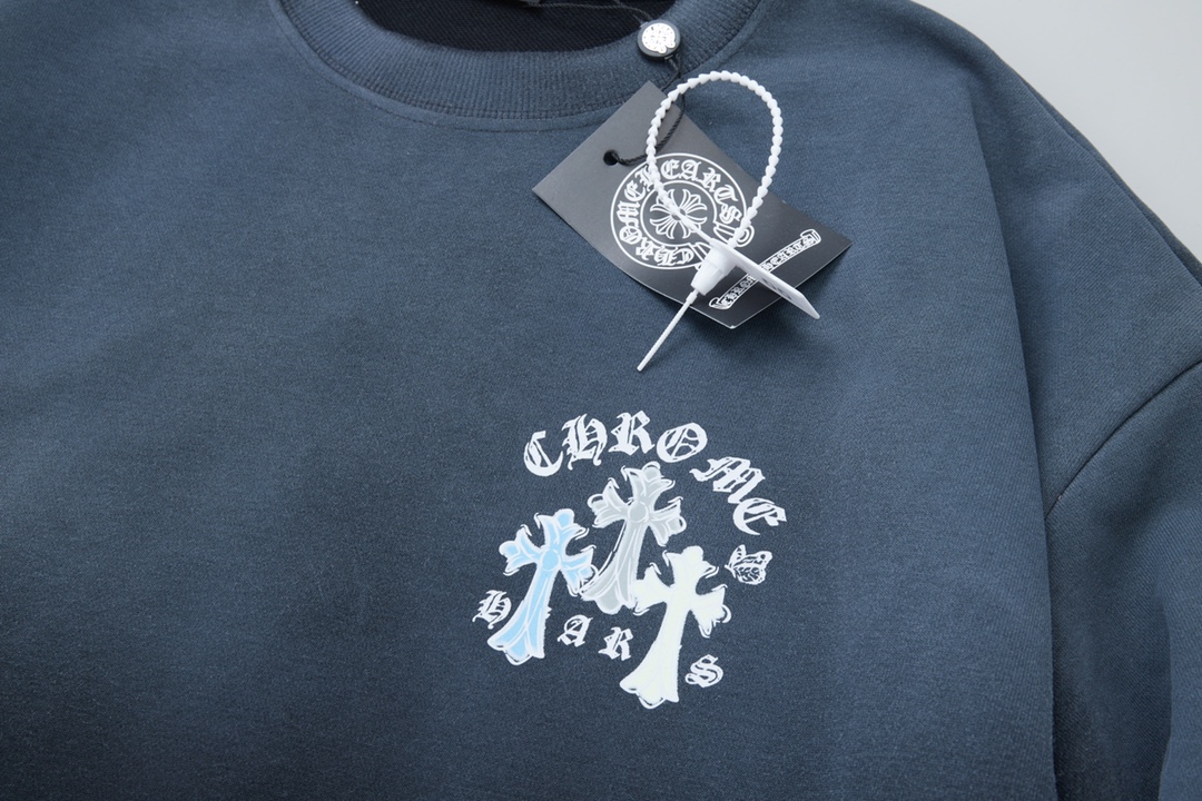 【CHROME HEARTS 公式旗艦店】クロムハーツ  丸首の衛衣 スウェット ご好評に付き再入荷240829