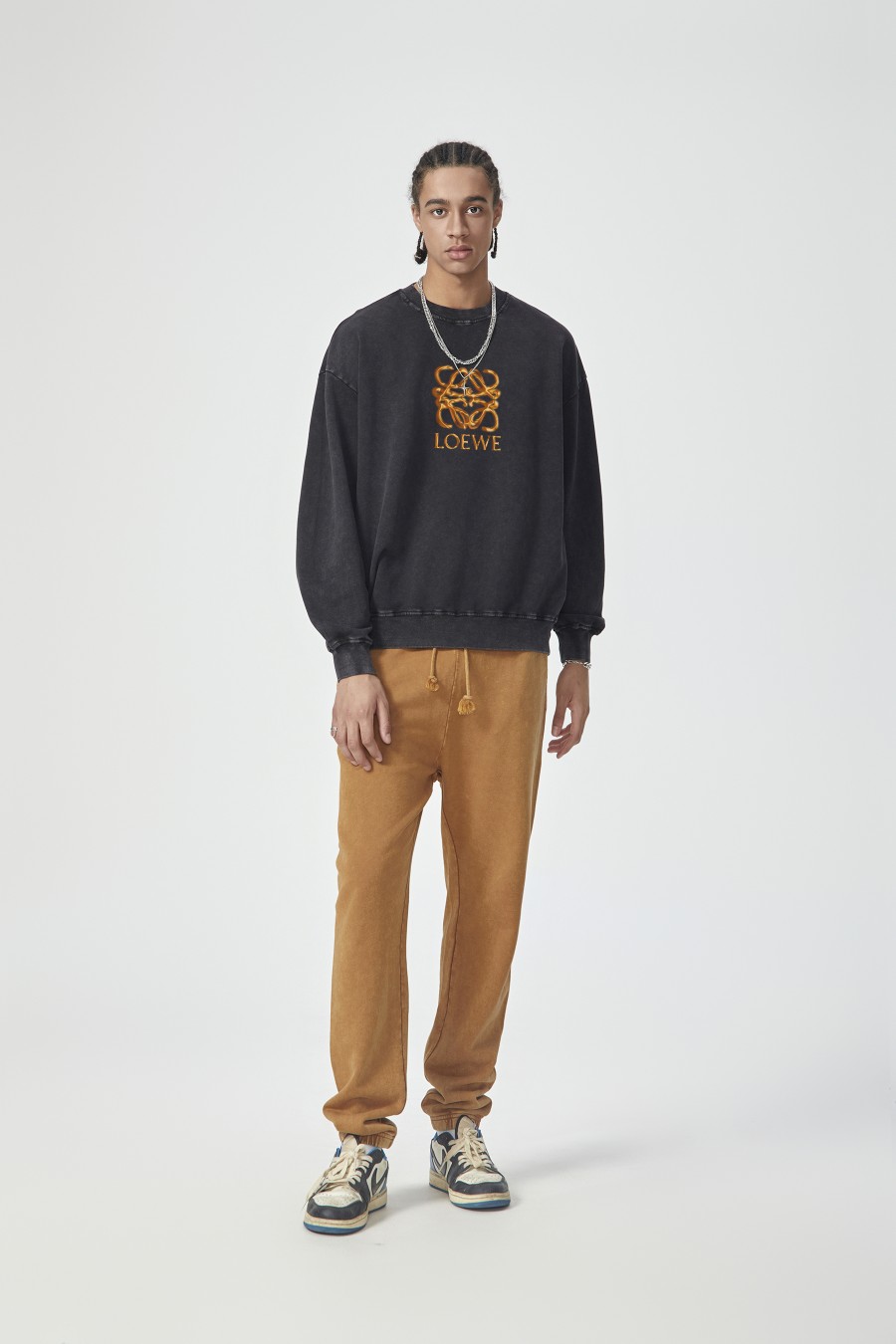 【LOEWE 公式旗艦店】ロエベ 丸首の衛衣 スウェット ご好評に付き再入荷！241115