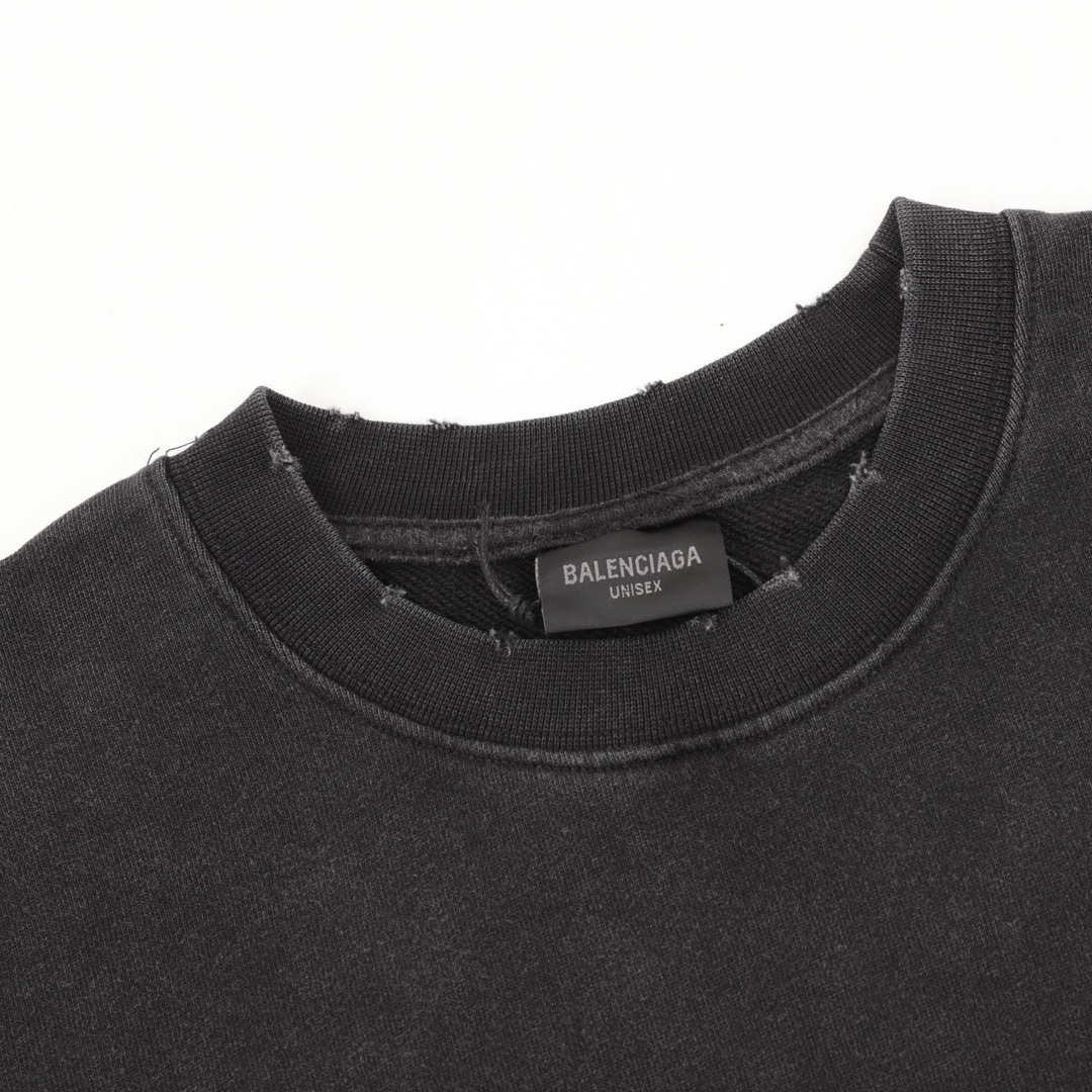 【BALENCIAGA 公式旗艦店】バレンシアガ 丸首の衛衣 スウェット ご好評に付き再入荷！241120