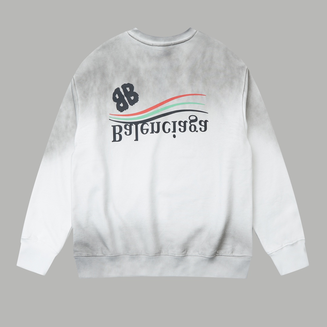【BALENCIAGA 公式旗艦店】バレンシアガ 丸首の衛衣 スウェット ご好評に付き再入荷！241120