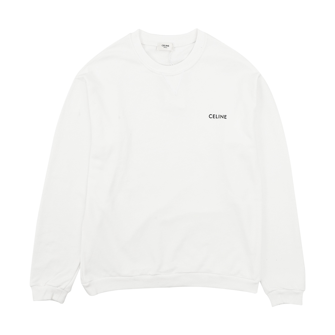 【CELINE  公式旗艦店】セリーヌ 丸首の衛衣 スウェット ご好評に付き再入荷！241121