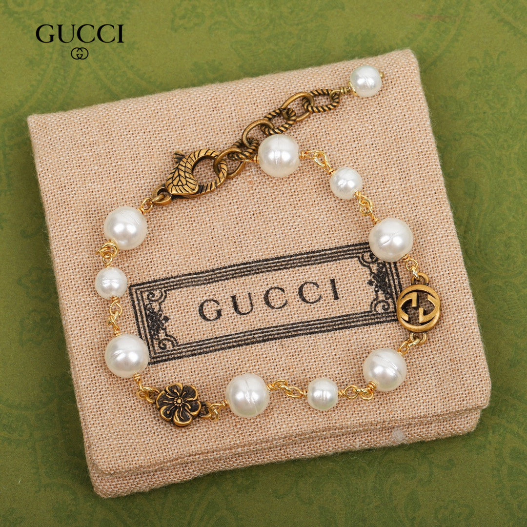 【GUCCI】ブレスレット、ファッションシンプルなスタイル