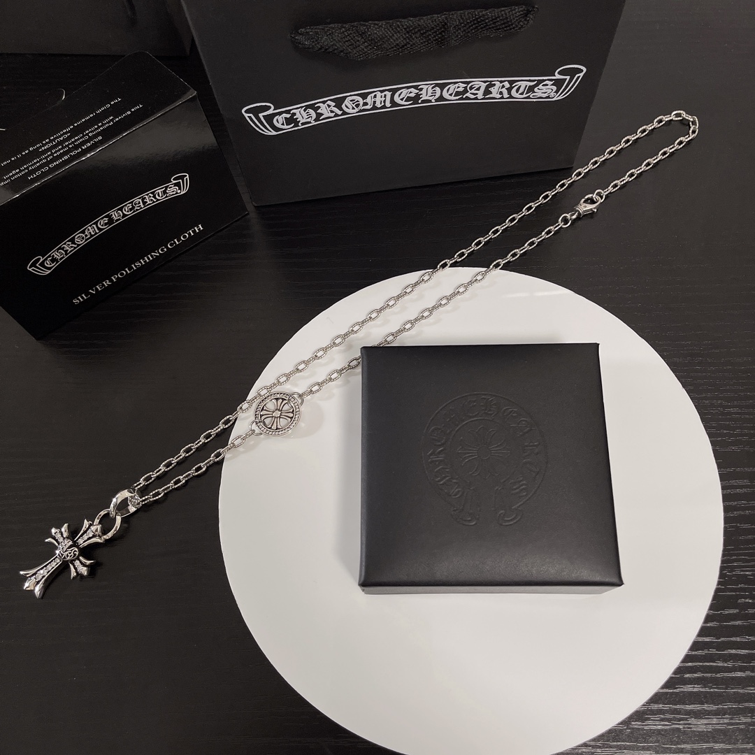【CHROME HEARTS】ネックレス、新しいネックレス万能シンプルファッションオーナメント240812