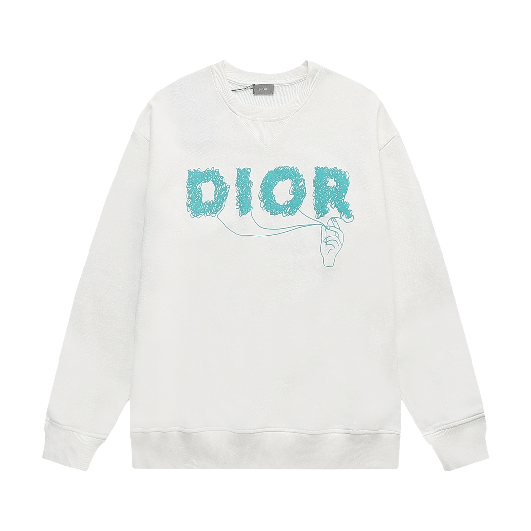 【DIOR  公式旗艦店】ディオール  丸首の衛衣 ご好評に付き再入荷 240817