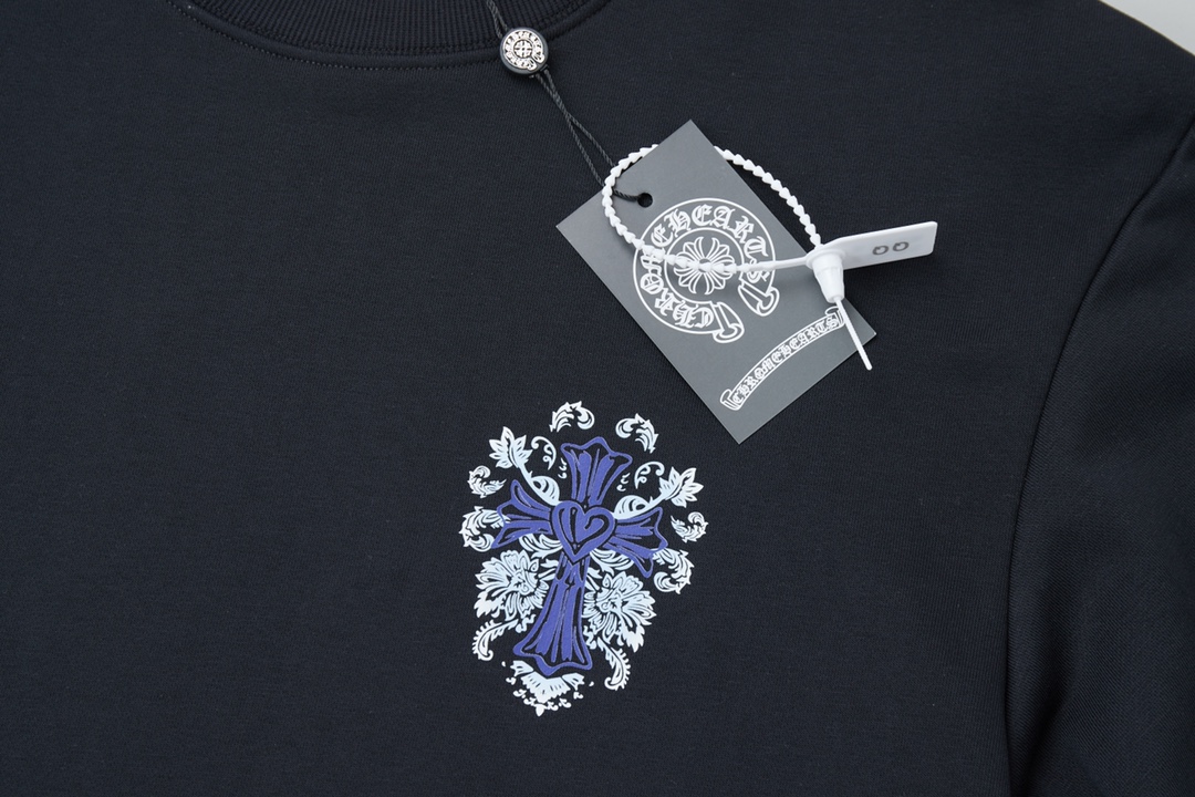 【CHROME HEARTS 公式旗艦店】クロムハーツ  丸首の衛衣 スウェット ご好評に付き再入荷240829