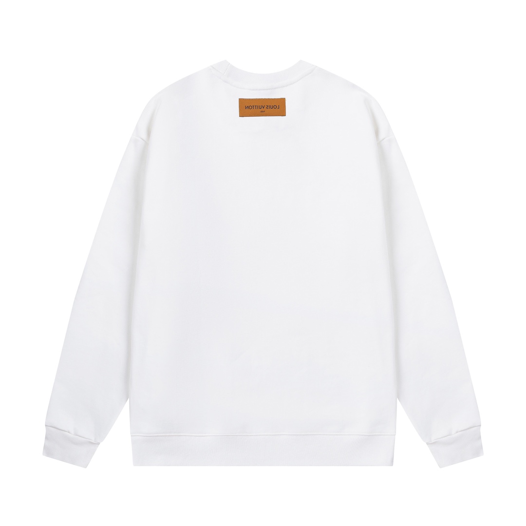 【LOUIS VUITTON  公式旗艦店】ルイヴィトン  丸首の衛衣 スウェットご好評に付き再入荷 240829