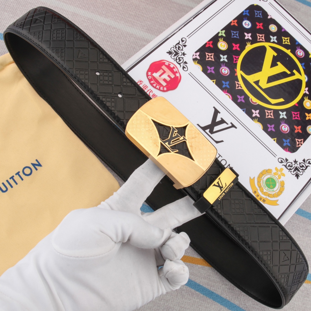 LV【LOUIS VUITTON】(ルイヴィトン) 3.8cmベルト メンズ  240903