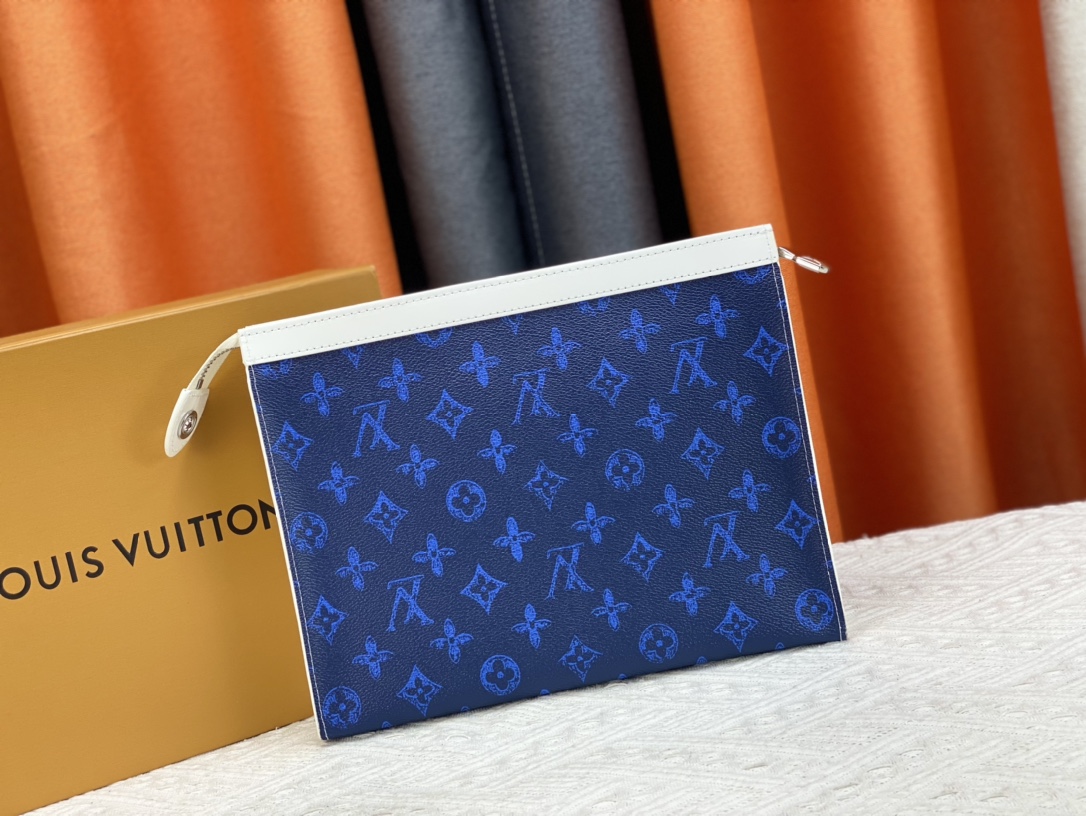 【LOUIS VUITTON  公式 旗艦店】 ルイヴィトン   クラッチバッグ 当日出荷 好評に付き再入荷！24*21*6CM  241101
