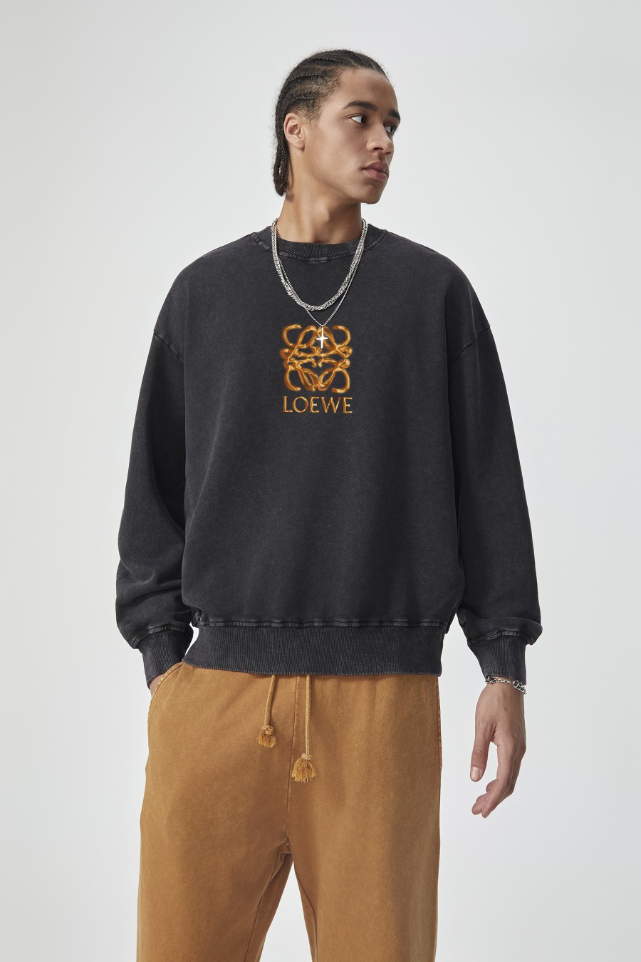 【LOEWE 公式旗艦店】ロエベ 丸首の衛衣 スウェット ご好評に付き再入荷！241115