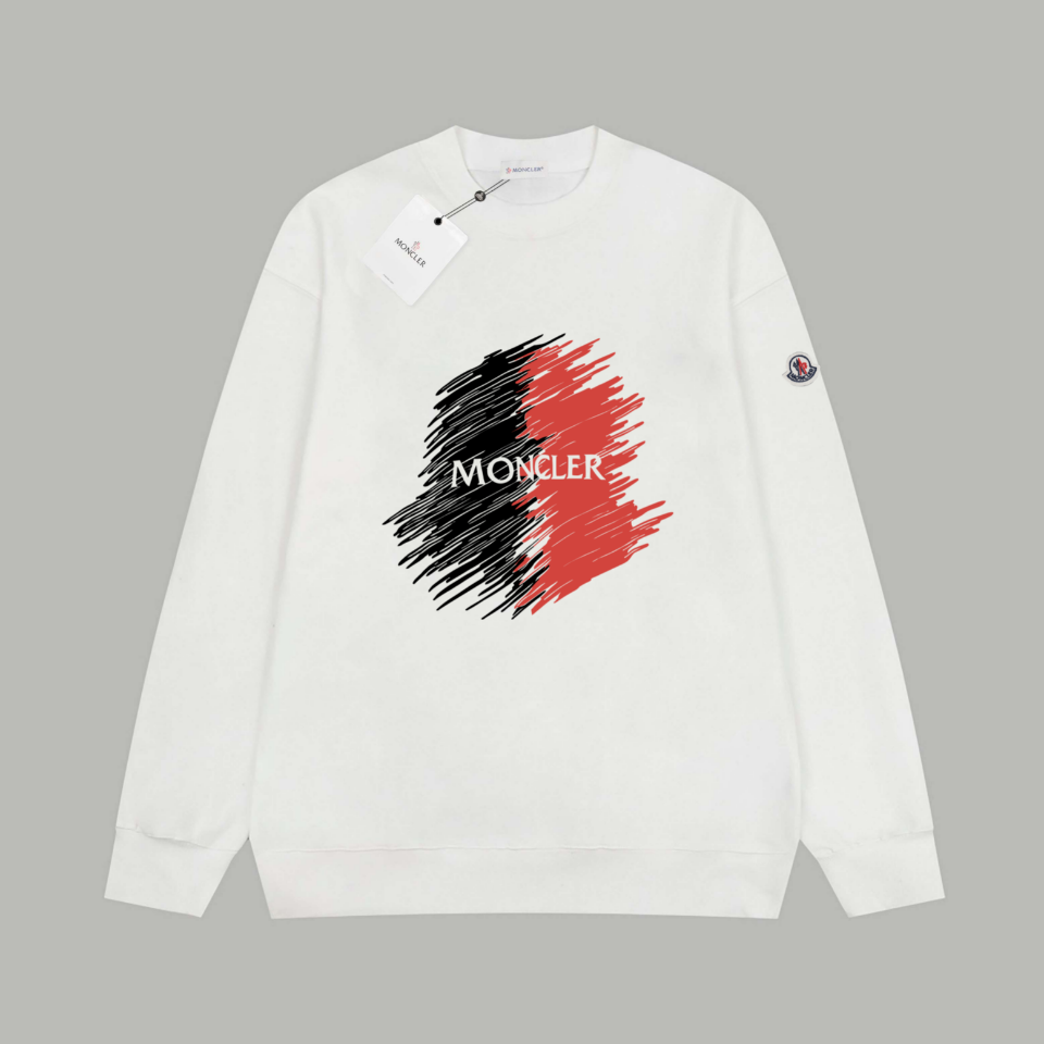 【MONCLER  公式旗艦店】モンクレール  丸首の衛衣 スウェット ご好評に付き再入荷！241120