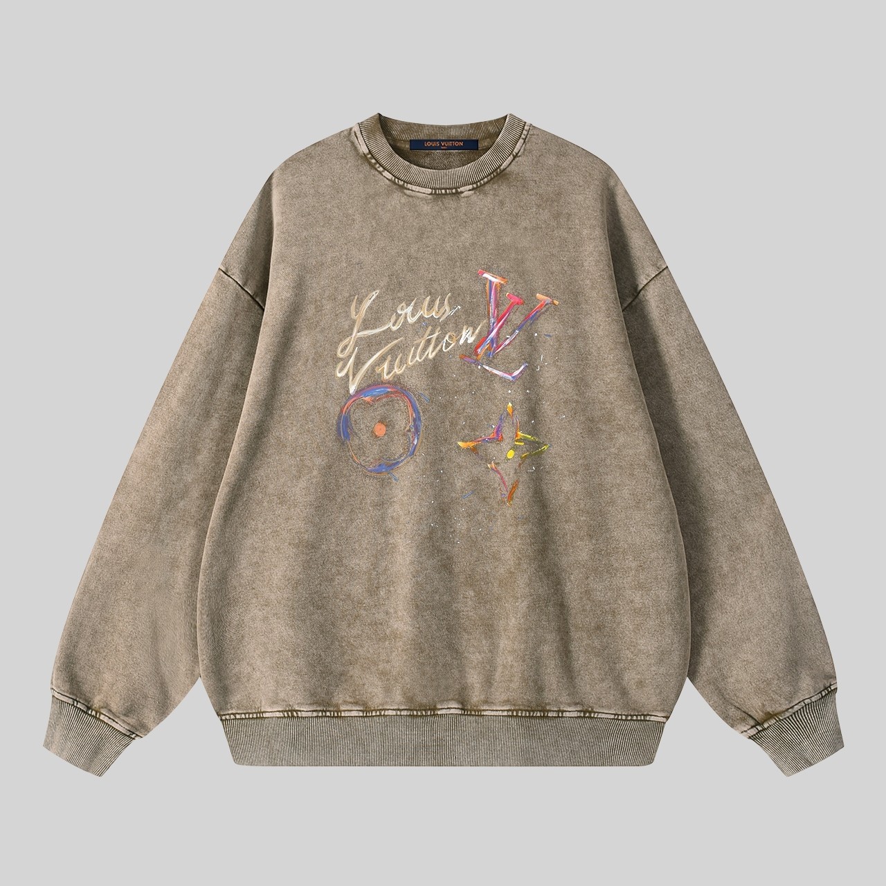 【LOUIS VUITTON  公式旗艦店】ルイヴィトン 丸首の衛衣 スウェット ご好評に付き再入荷！ 241121