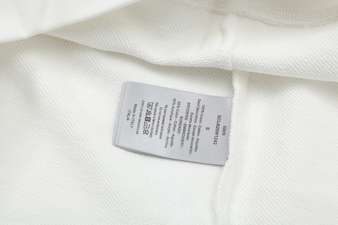 【DIOR  公式旗艦店】ディオール  丸首の衛衣 スウェット ご好評に付き再入荷！241121