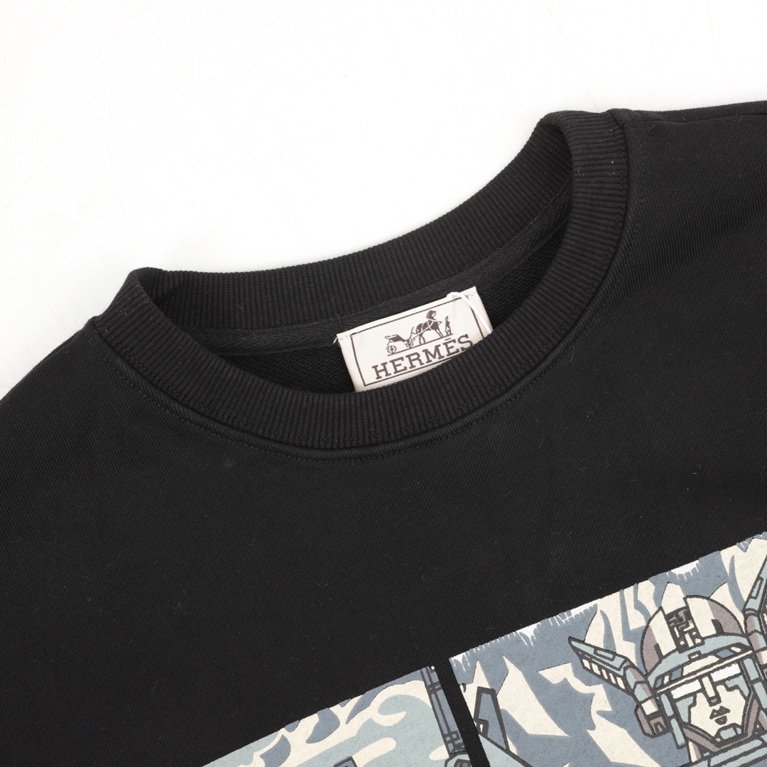 【HERMES 公式旗艦店】 エルメス 丸首の衛衣   スウェット ご好評に付き再入荷！