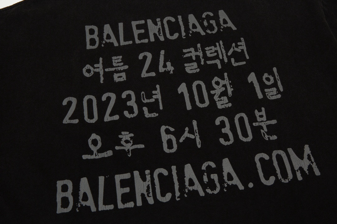 【BALENCIAGA  公式旗艦店】バレンシアガ  Tシャツ ご好評に付き再入荷 240731