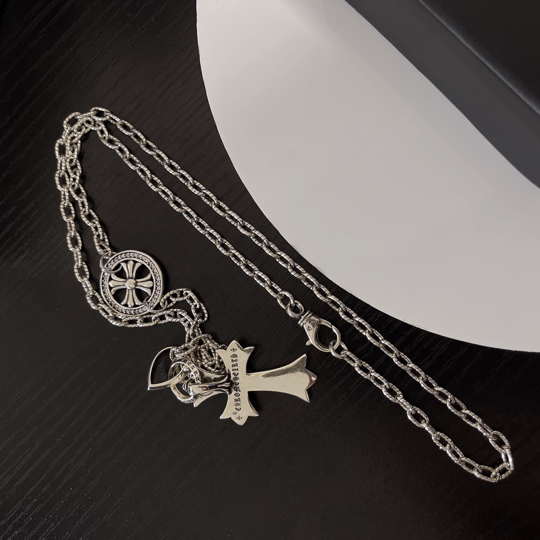 【CHROME HEARTS】ネックレス、新しいネックレス万能シンプルファッションオーナメント240812