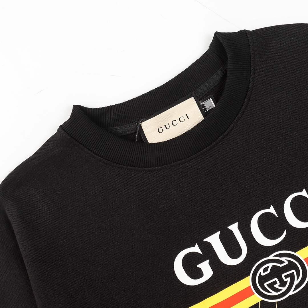 【GUCCI  公式旗艦店】グッチ  丸首の衛衣 スウェットご好評に付き再入荷 240816