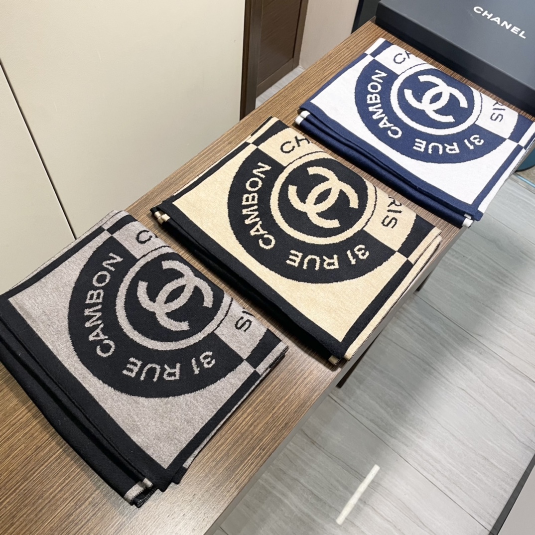 【CHANEL  シャネル 】スカーフ32*200CM 241107