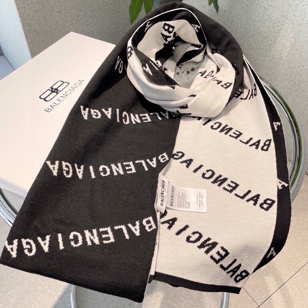 【BALENCIAGA   バレンシアガ】スカーフ32*180CM  241109