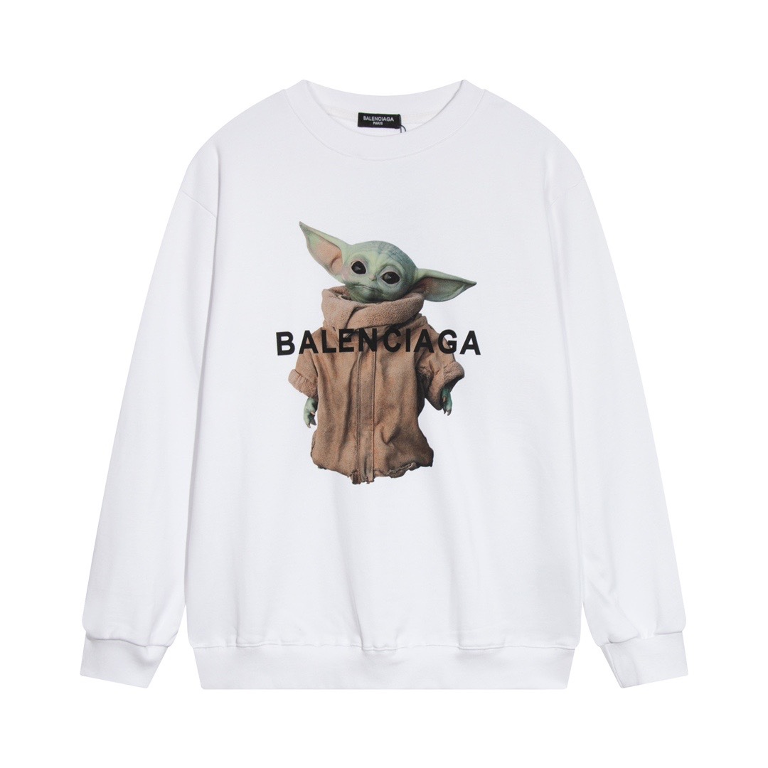 【BALENCIAGA 公式旗艦店】バレンシアガ 丸首の衛衣 スウェット ご好評に付き再入荷！