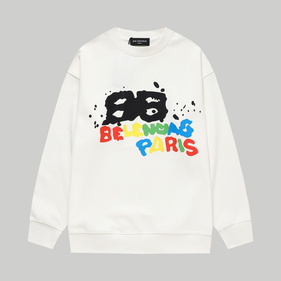 【BALENCIAGA 公式旗艦店】バレンシアガ  丸首の衛衣   スウェットご好評に付き再入荷！