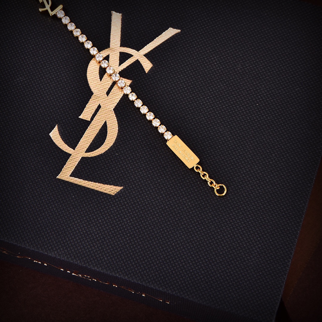 【YSL SAINT LAURENT】サンローラン  ブレスレット、ファッションシンプルなスタイル