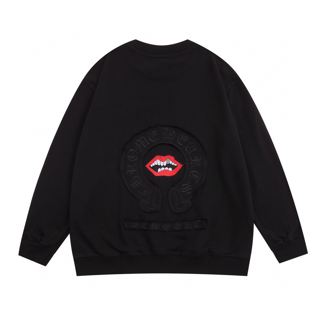 【CHROME HEARTS 公式旗艦店】クロムハーツ  丸首の衛衣  スウェットご好評に付き再入荷！