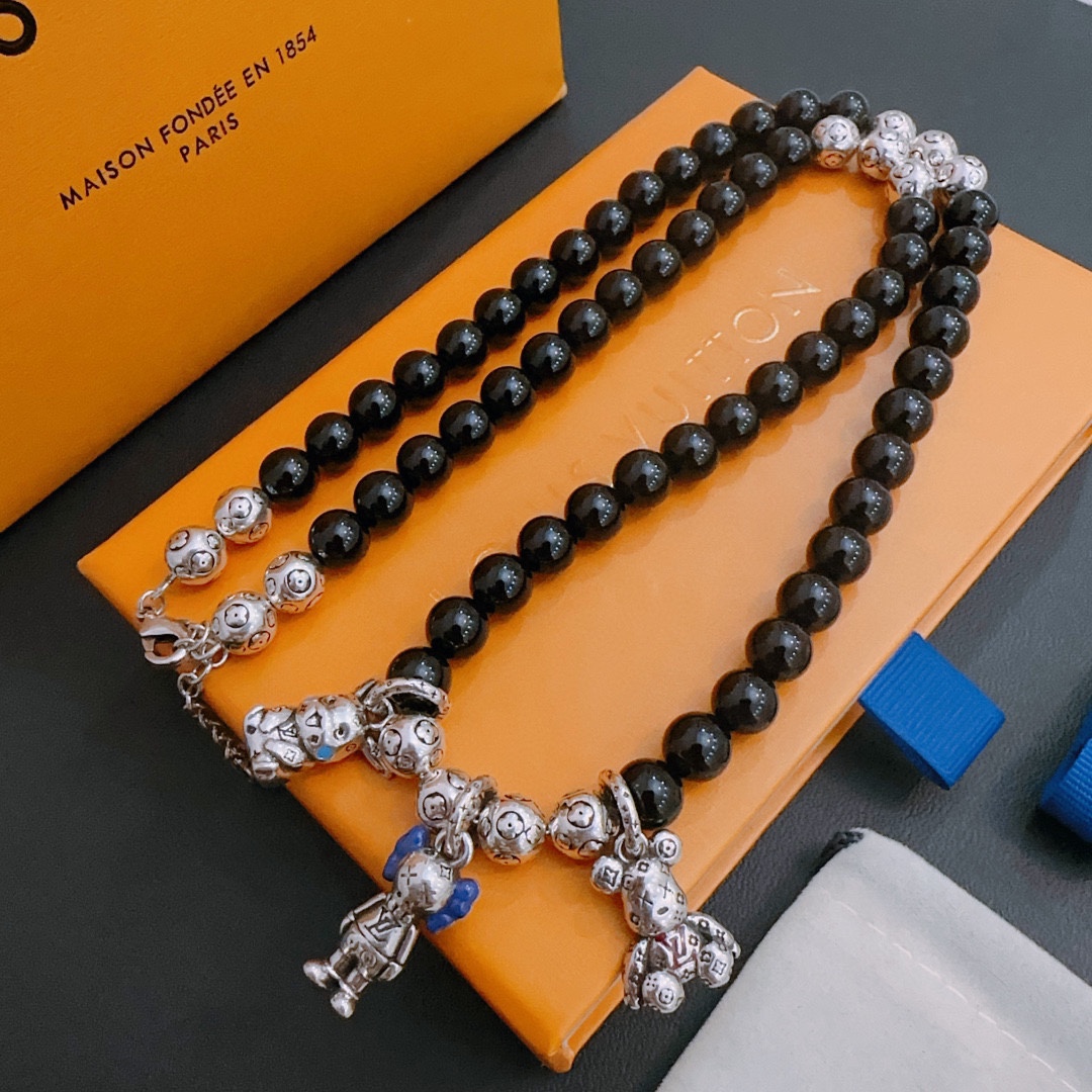 【LOUIS VUITTON】ネックレス、新しいネックレス万能シンプルファッションオーナメント 240813