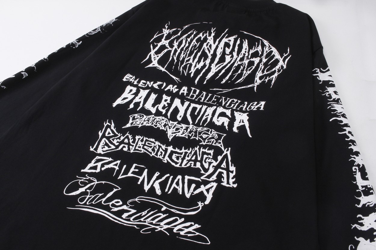 【BALENCIAGA 公式旗艦店】バレンシアガ  丸首の衛衣 スウェットご好評に付き再入荷 240829