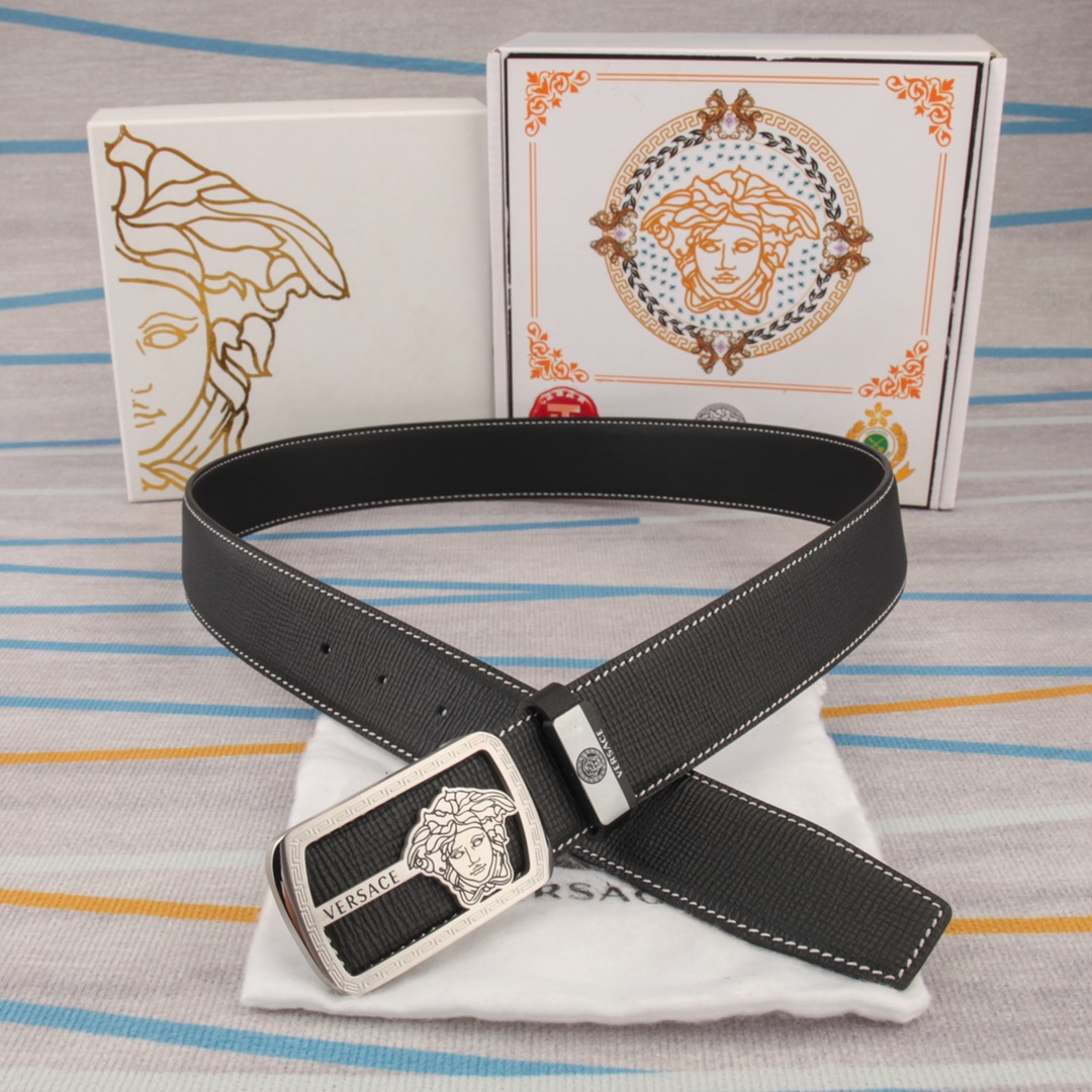 【VERSACE】(ヴェルサーチ) 3.8cmベルト メンズ 240903