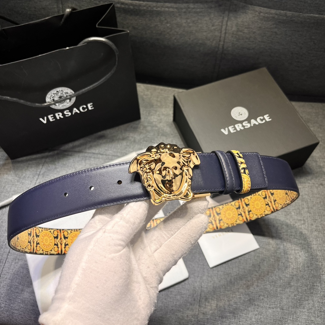 【VERSACE】(ヴェルサーチ) 4cmベルト メンズ 240912