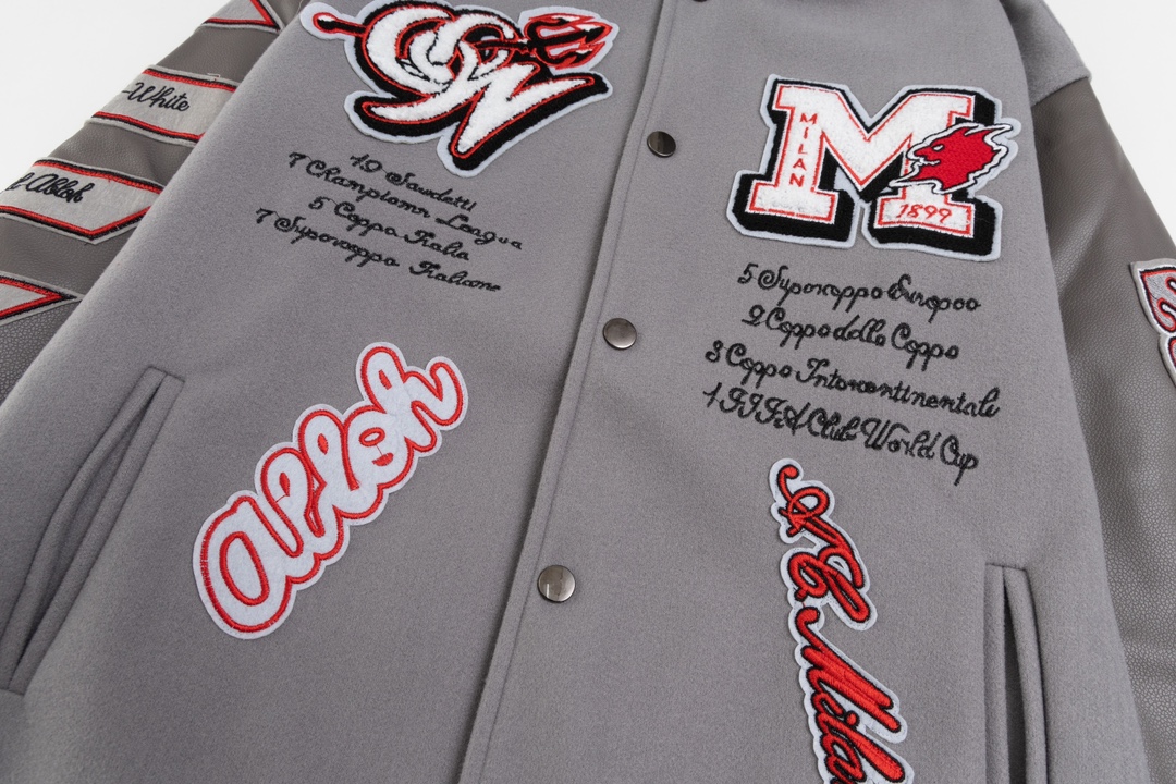 【OFF-WHITE  公式旗艦店】オフホワイト  野球着  ジャケット着ご好評に付き再入荷！241023