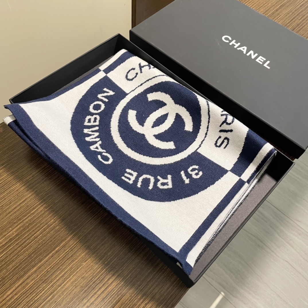 【CHANEL  シャネル 】スカーフ32*200CM 241107