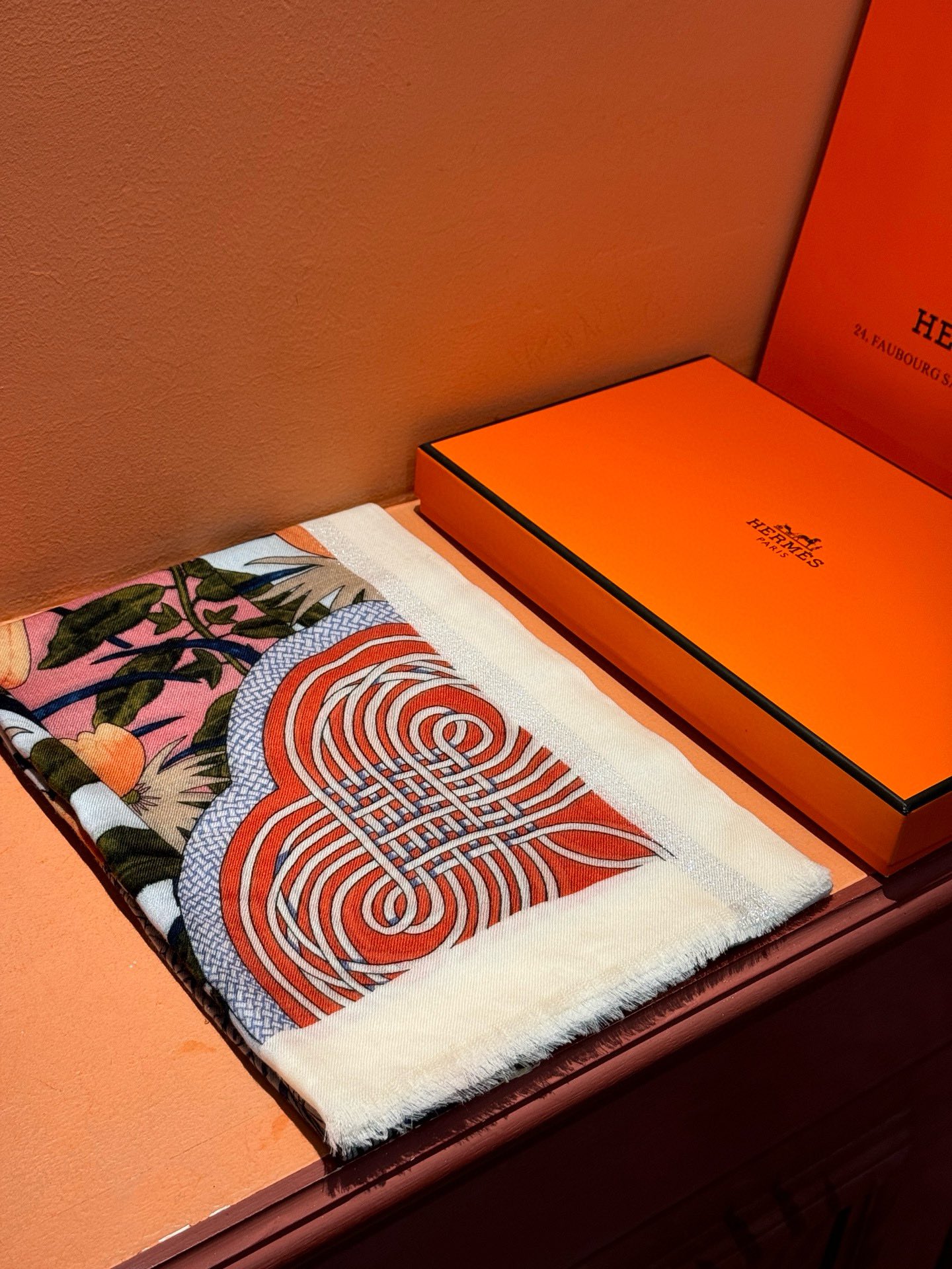 【HERMES エルメス 】スカーフ   100*200CM  241109