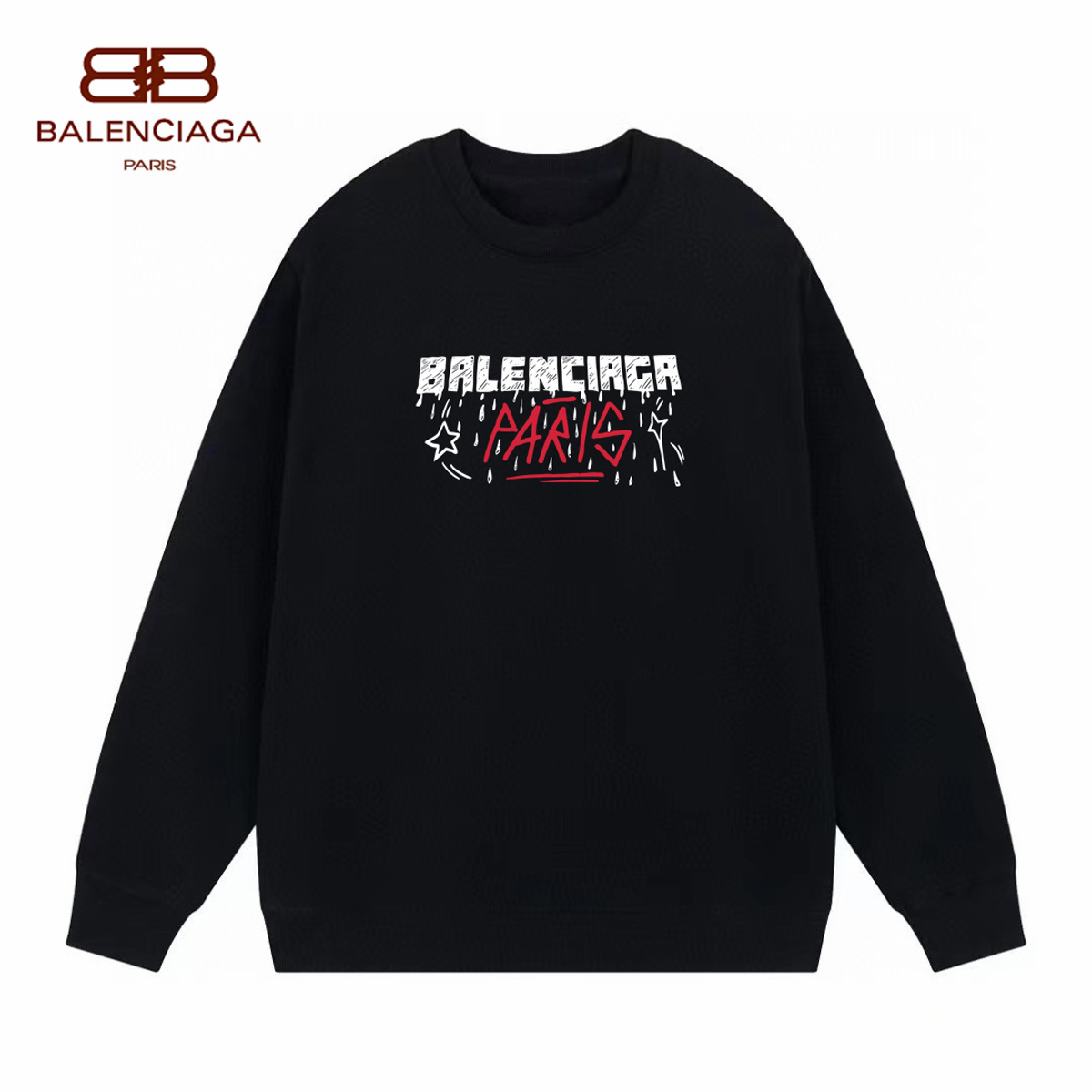 【BALENCIAGA 公式旗艦店】バレンシアガ 丸首の衛衣 スウェット ご好評に付き再入荷！