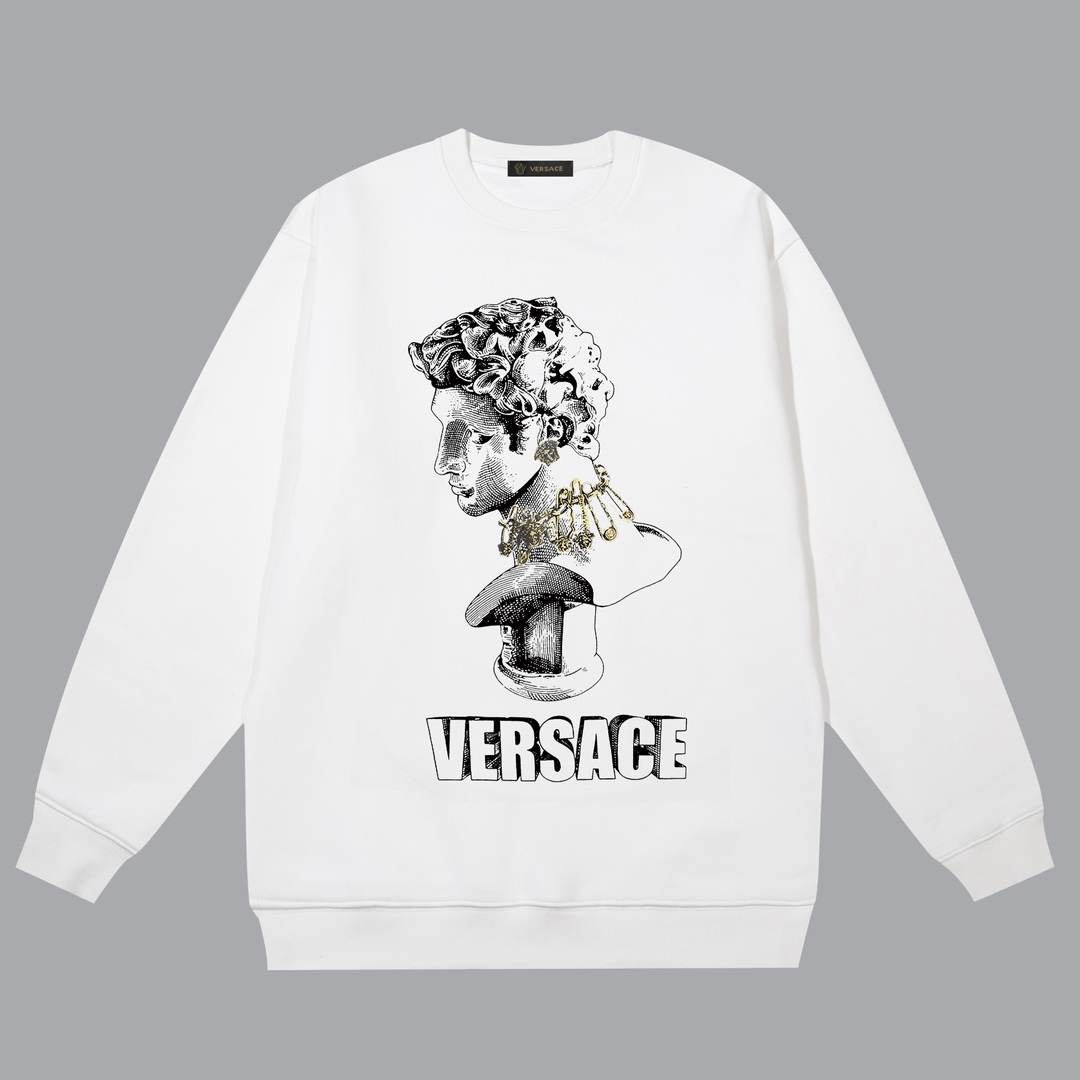 【VERSACE 公式旗艦店】ヴェルサーチ   丸首の衛衣  スウェットご好評に付き再入荷！