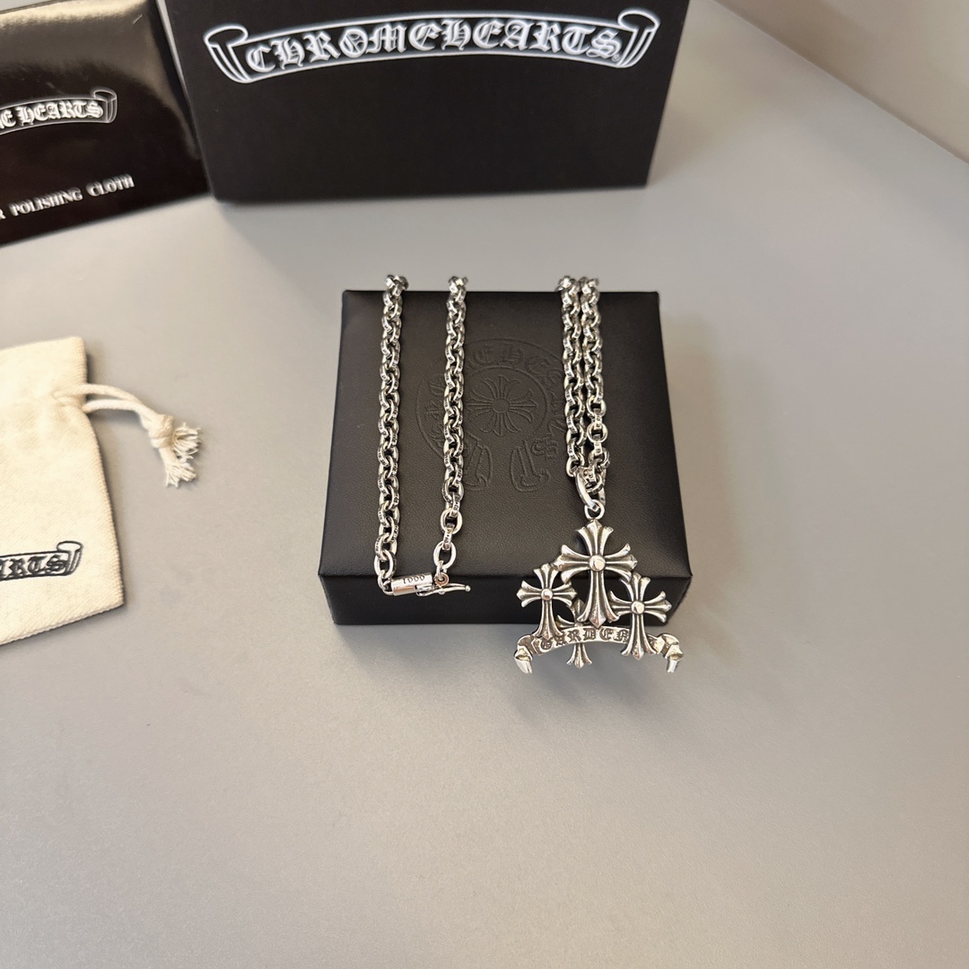 【CHROME HEARTS】ネックレス、新しいネックレス万能シンプルファッションオーナメント 240727
