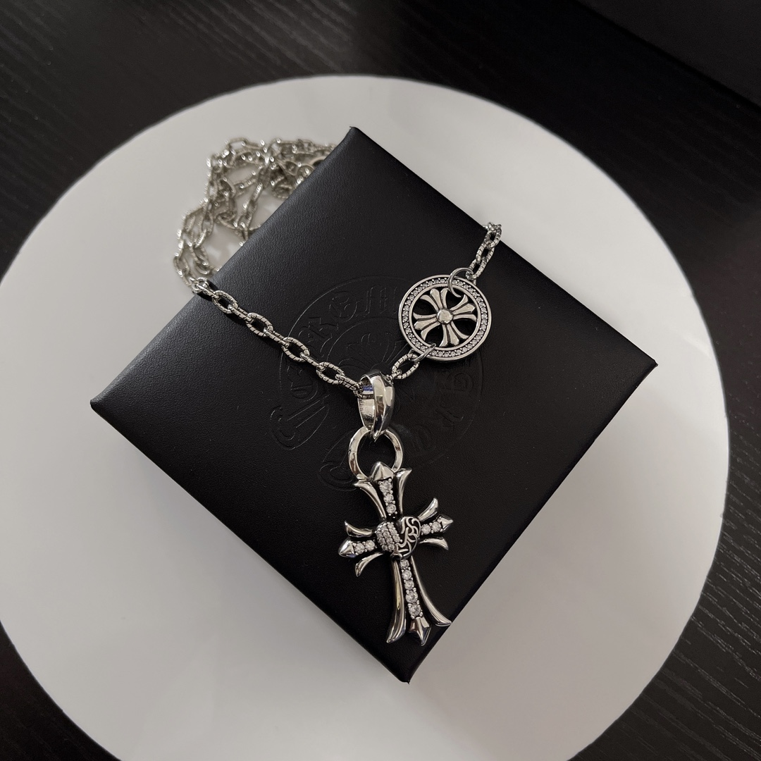【CHROME HEARTS】ネックレス、新しいネックレス万能シンプルファッションオーナメント240812