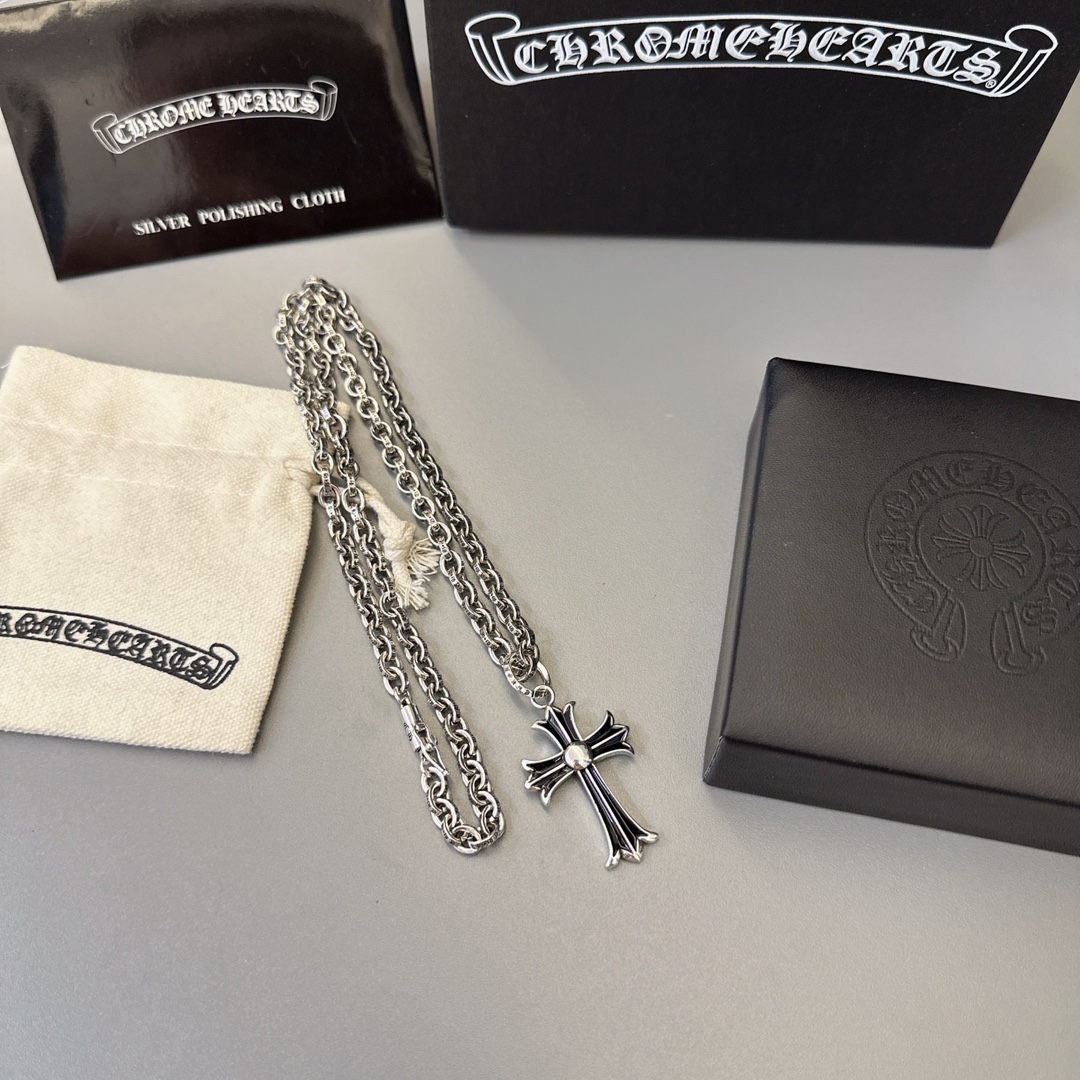 【CHROME HEARTS】ネックレス、新しいネックレス万能シンプルファッションオーナメント240812