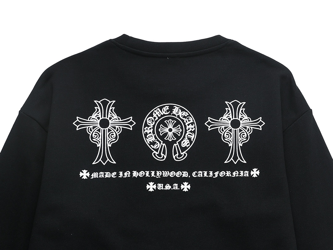 【CHROME HEARTS 公式旗艦店】クロムハーツ  丸首の衛衣 スウェット ご好評に付き再入荷240829