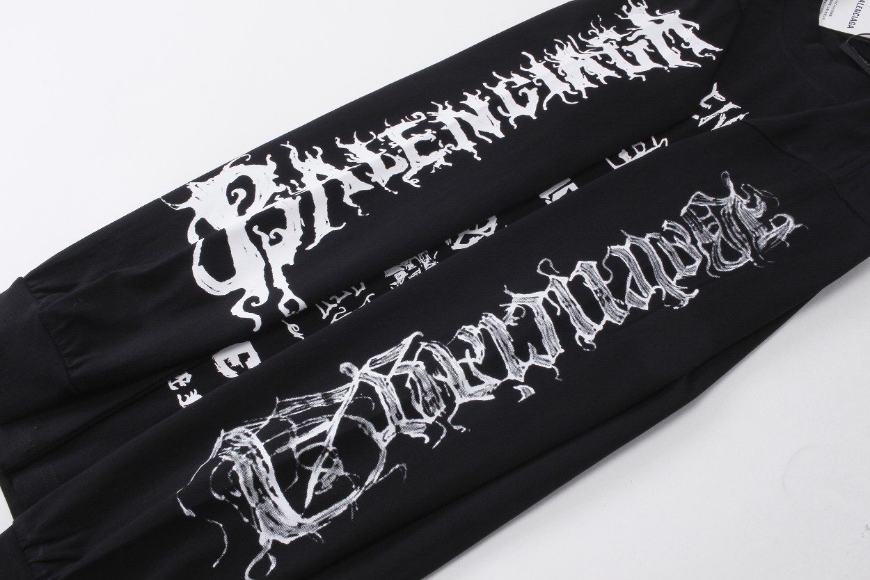 【BALENCIAGA 公式旗艦店】バレンシアガ  丸首の衛衣 スウェットご好評に付き再入荷 240829