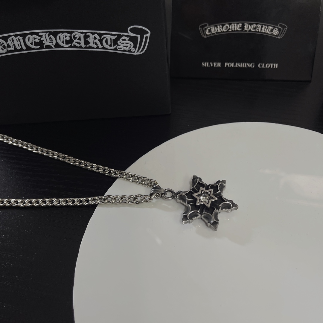 【CHROME HEARTS】ネックレス、新しいネックレス万能シンプルファッションオーナメント  241014